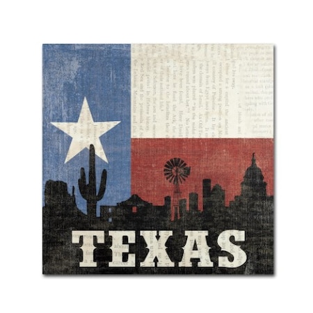 Moira Hershey 'Texas' Canvas Art,24x24